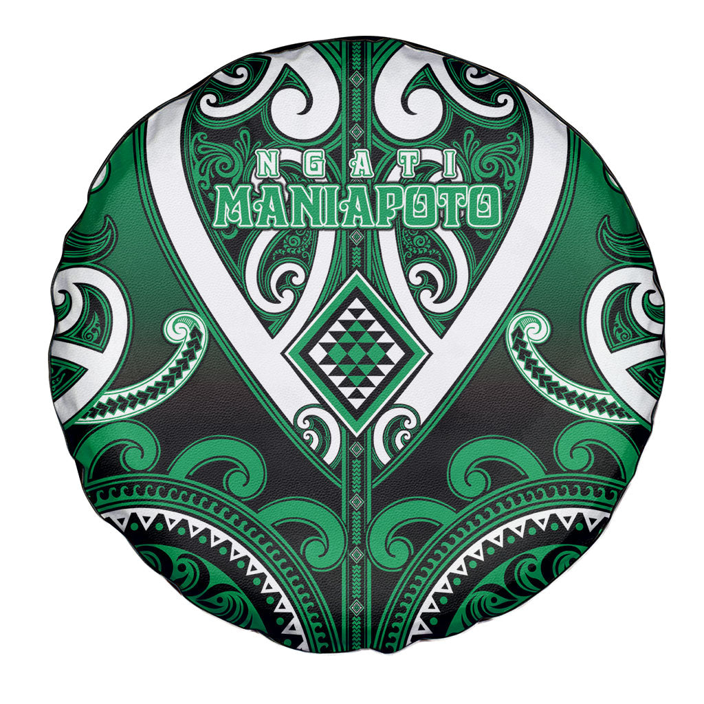 Aotearoa Ngati Maniapoto Spare Tire Cover Maori Tribal Pattern