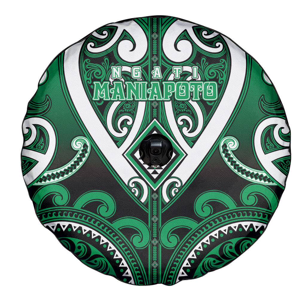 Aotearoa Ngati Maniapoto Spare Tire Cover Maori Tribal Pattern