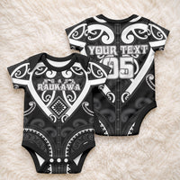 Custom Aotearoa Ngati Raukawa Baby Onesie Maori Tribal Pattern LT05 - Polynesian Pride