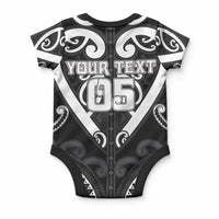Custom Aotearoa Ngati Raukawa Baby Onesie Maori Tribal Pattern LT05 - Polynesian Pride