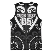 Custom Aotearoa Ngati Raukawa Basketball Jersey Maori Tribal Pattern