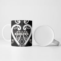 Custom Aotearoa Ngati Raukawa Ceramic Mug Maori Tribal Pattern
