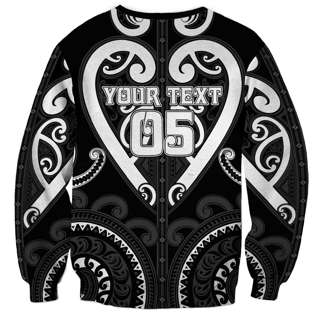 Custom Aotearoa Ngati Raukawa Sweatshirt Maori Tribal Pattern