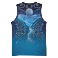 Polynesia Manta Ray Basketball Jersey Let's The Sea Set You Free - Polynesian Pride