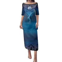 Polynesia Manta Ray Family Matching Puletasi and Hawaiian Shirt Let's The Sea Set You Free - Polynesian Pride