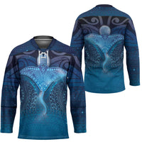 Polynesia Manta Ray Hockey Jersey Let's The Sea Set You Free - Polynesian Pride