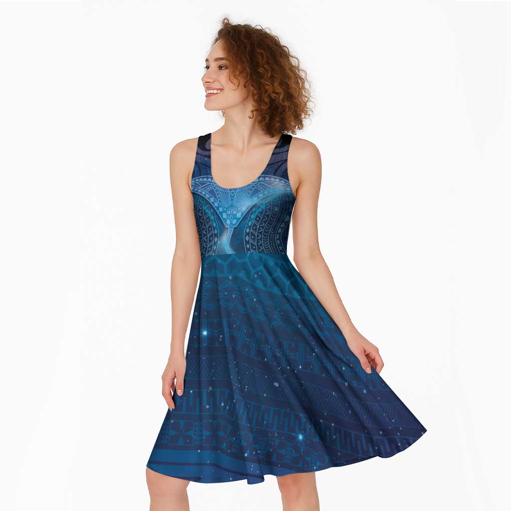 Polynesia Manta Ray Midi Dress Let's The Sea Set You Free - Polynesian Pride