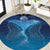 Polynesia Manta Ray Round Carpet Let's The Sea Set You Free - Polynesian Pride
