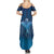 Polynesia Manta Ray Summer Maxi Dress Let's The Sea Set You Free - Polynesian Pride