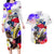 Filipino American History Month Couples Matching Long Sleeve Bodycon Dress and Hawaiian Shirt The Eight-Rayed Sun Flags With Bald Eagle LT05 White - Polynesian Pride