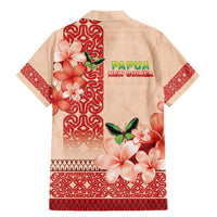 Papua New Guinea Oro Province Family Matching Mermaid Dress and Hawaiian Shirt Oro Birdwing Butterfly LT05 - Polynesian Pride