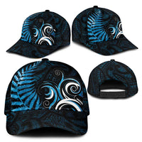 New Zealand Sea Week Classic Cap Maori Wave Pattern Ocean Blue - Polynesian Pride