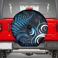 New Zealand Sea Week Spare Tire Cover Maori Wave Pattern Ocean Blue LT05 - Polynesian Pride