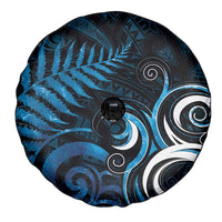 New Zealand Sea Week Spare Tire Cover Maori Wave Pattern Ocean Blue LT05 - Polynesian Pride
