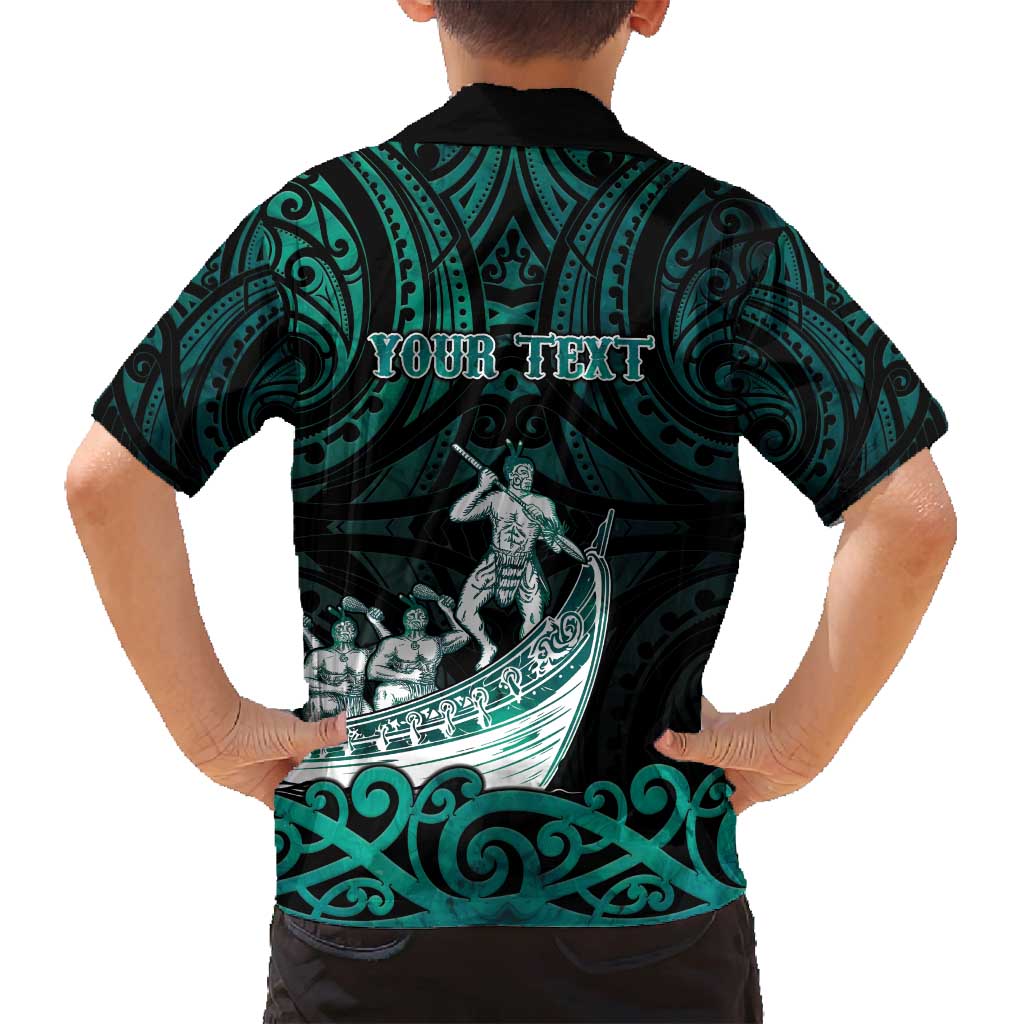 Personalised New Zealand Waka Racing Family Matching Puletasi and Hawaiian Shirt Maori Warriors LT05 - Polynesian Pride