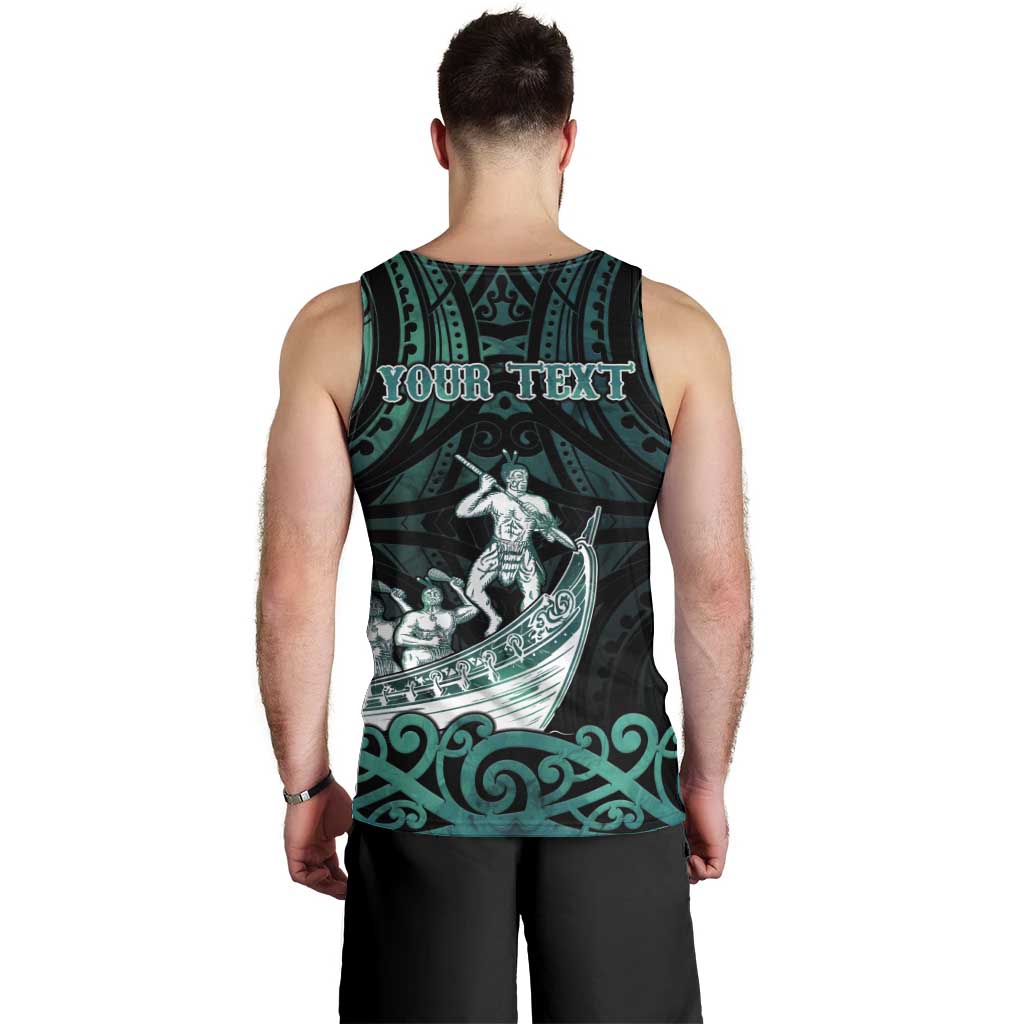 Personalised New Zealand Waka Racing Men Tank Top Maori Warriors