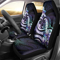 Polynesian Art Tattoo Car Seat Cover Plumeria Flowers Turquoise Gradient LT05 - Polynesian Pride