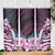 Polynesian Art Tattoo Skinny Tumbler Plumeria Flowers Pink Gradient