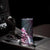 Polynesian Art Tattoo Skinny Tumbler Plumeria Flowers Pink Gradient