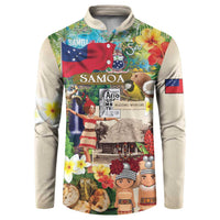 Samoa Culture Button Sweatshirt Embracing The Spirit