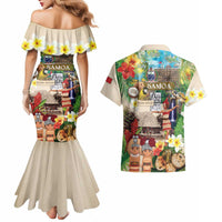 Samoa Culture Couples Matching Mermaid Dress and Hawaiian Shirt Embracing The Spirit