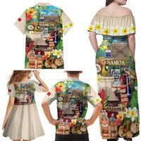 Samoa Culture Family Matching Off Shoulder Maxi Dress and Hawaiian Shirt Embracing The Spirit LT05 - Polynesian Pride