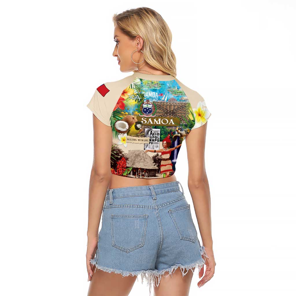 Samoa Culture Raglan Cropped T Shirt Embracing The Spirit