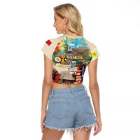 Samoa Culture Raglan Cropped T Shirt Embracing The Spirit
