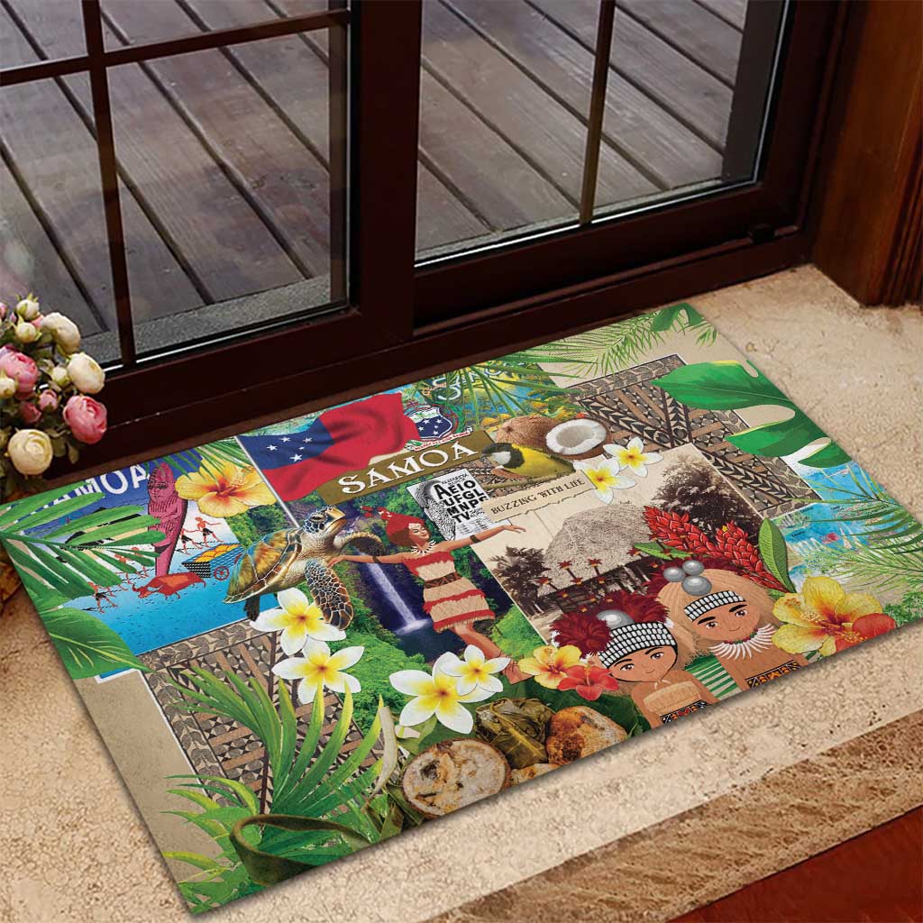 Samoa Culture Rubber Doormat Embracing The Spirit