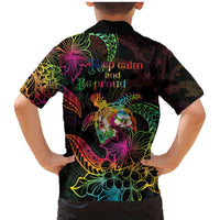 Hawaii Pride Family Matching Mermaid Dress and Hawaiian Shirt Aloha Is Aloha