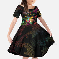 Hawaii Pride Family Matching Mermaid Dress and Hawaiian Shirt Aloha Is Aloha
