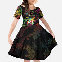 Hawaii Pride Family Matching Off Shoulder Maxi Dress and Hawaiian Shirt Aloha Is Aloha