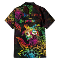 Hawaii Pride Family Matching Short Sleeve Bodycon Dress and Hawaiian Shirt Aloha Is Aloha
