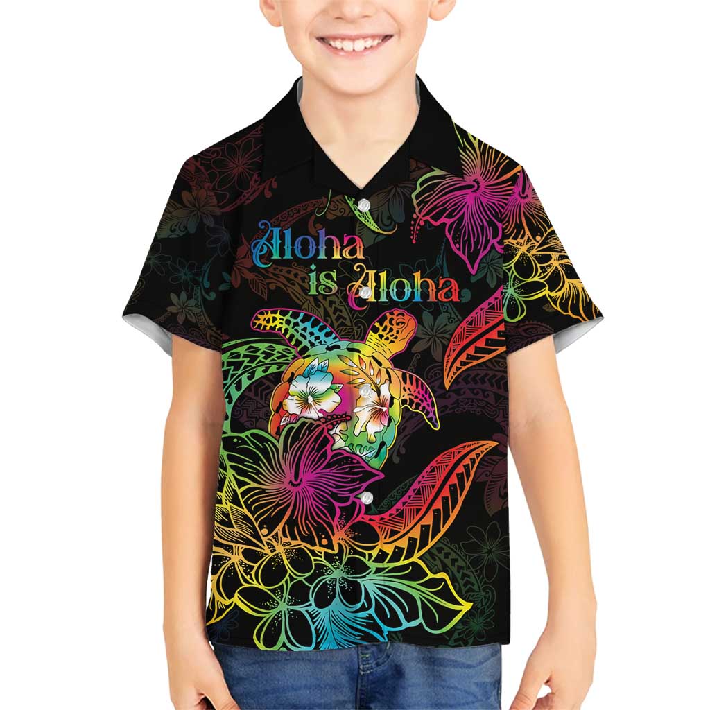 Hawaii Pride Family Matching Tank Maxi Dress and Hawaiian Shirt Aloha Is Aloha