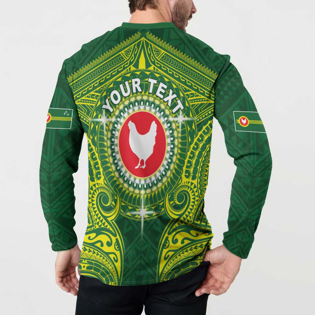 Personalized American Samoa Manua Cession Day Button Sweatshirt Up Up The Moa