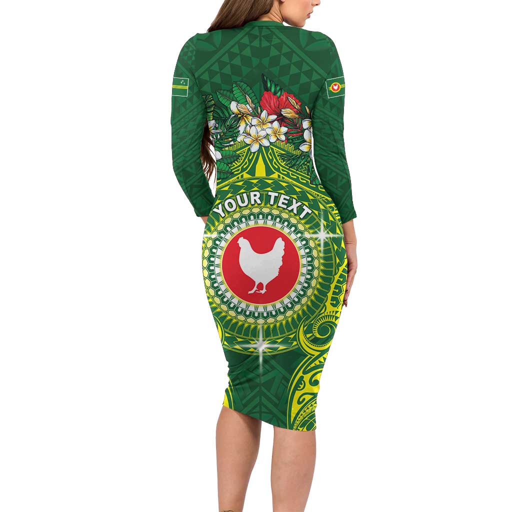 Personalized American Samoa Manua Cession Day Family Matching Long Sleeve Bodycon Dress and Hawaiian Shirt Up Up The Moa LT05 - Polynesian Pride