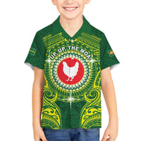 Personalized American Samoa Manua Cession Day Family Matching Off Shoulder Short Dress and Hawaiian Shirt Up Up The Moa