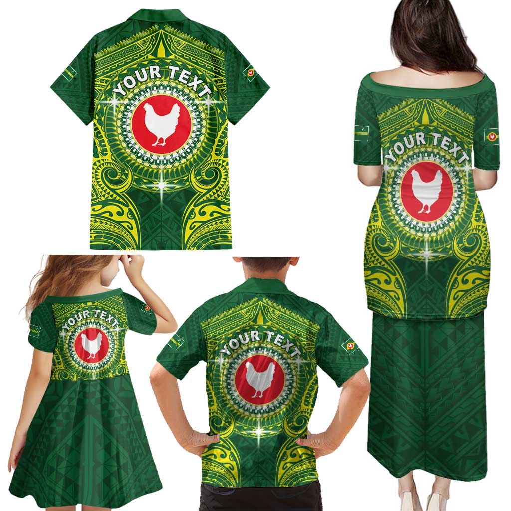 Personalized American Samoa Manua Cession Day Family Matching Puletasi and Hawaiian Shirt Up Up The Moa