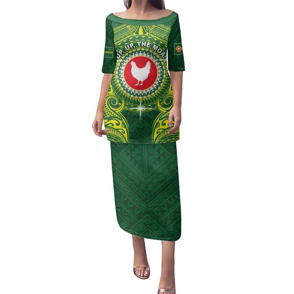 Personalized American Samoa Manua Cession Day Family Matching Puletasi and Hawaiian Shirt Up Up The Moa
