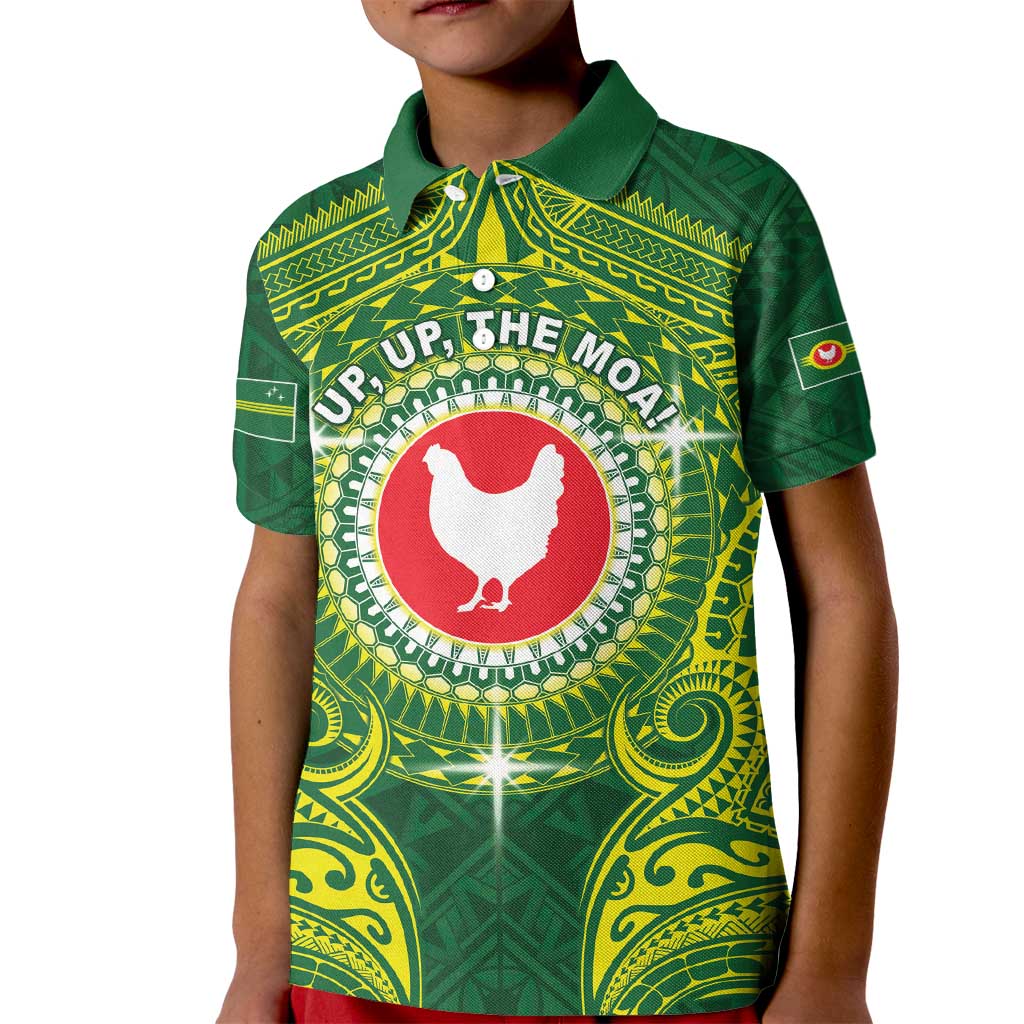 Personalized American Samoa Manua Cession Day Kid Polo Shirt Up Up The Moa