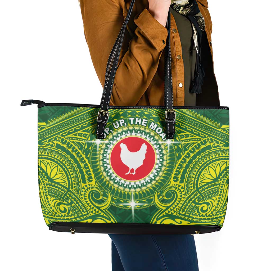 American Samoa Manua Cession Day Leather Tote Bag Up Up The Moa