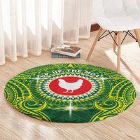 American Samoa Manua Cession Day Round Carpet Up Up The Moa