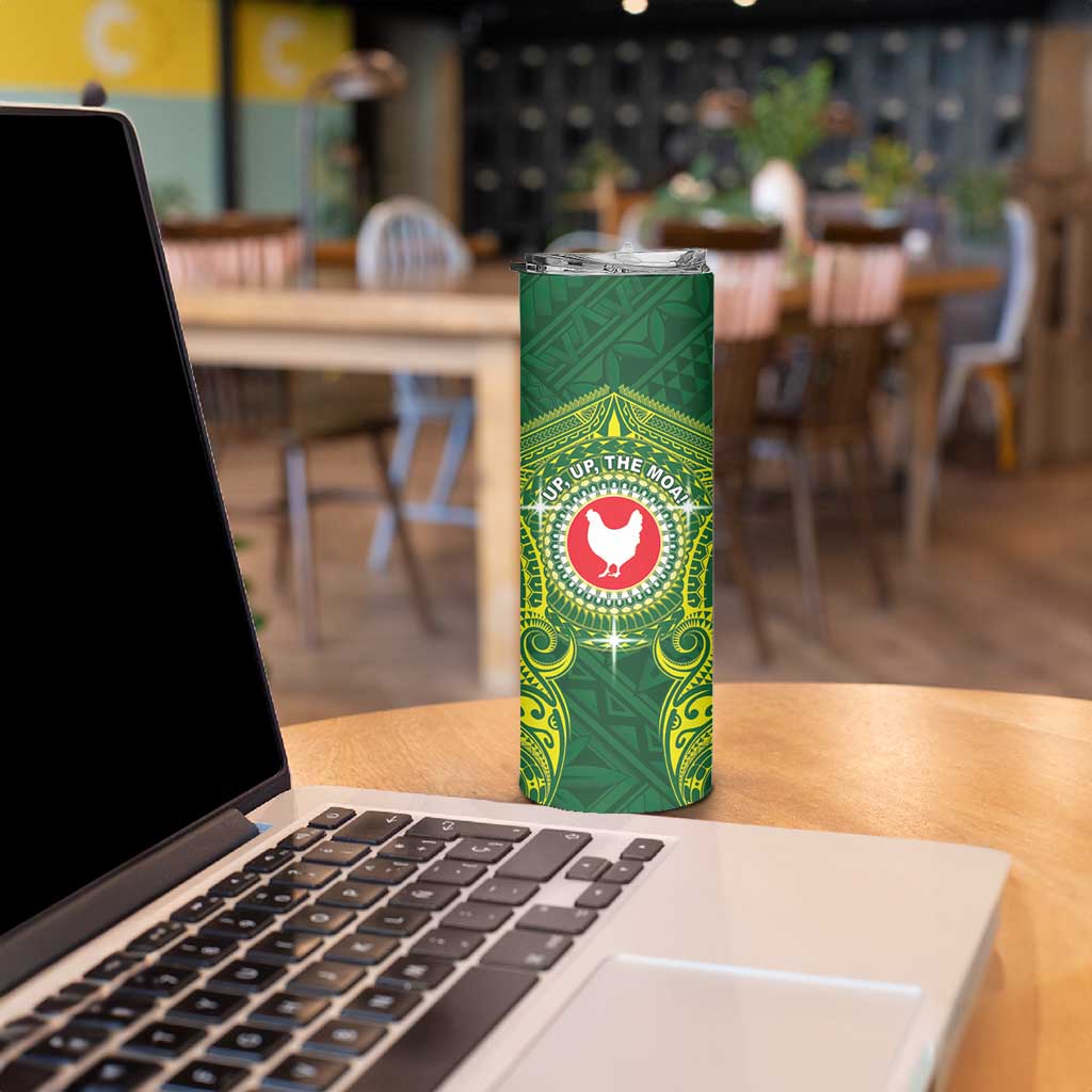 Personalized American Samoa Manua Cession Day Skinny Tumbler Up Up The Moa