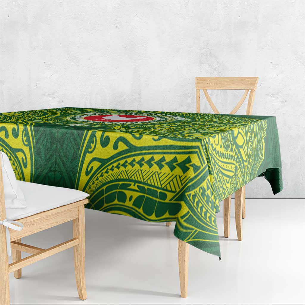 American Samoa Manua Cession Day Tablecloth Up Up The Moa
