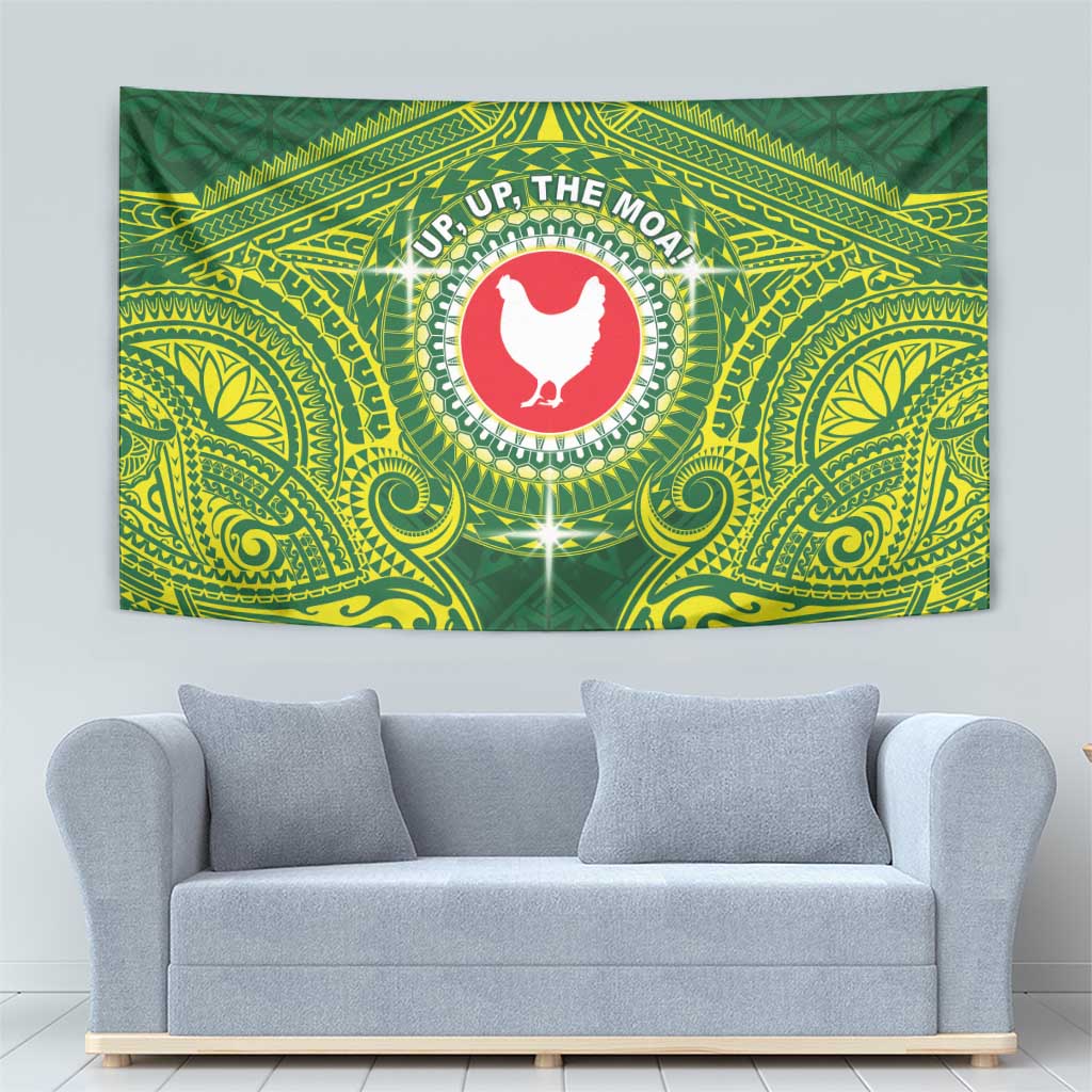 American Samoa Manua Cession Day Tapestry Up Up The Moa