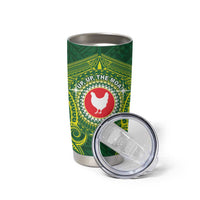 Personalized American Samoa Manua Cession Day Tumbler Cup Up Up The Moa