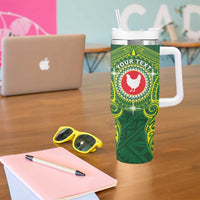 Personalized American Samoa Manua Cession Day Tumbler With Handle Up Up The Moa