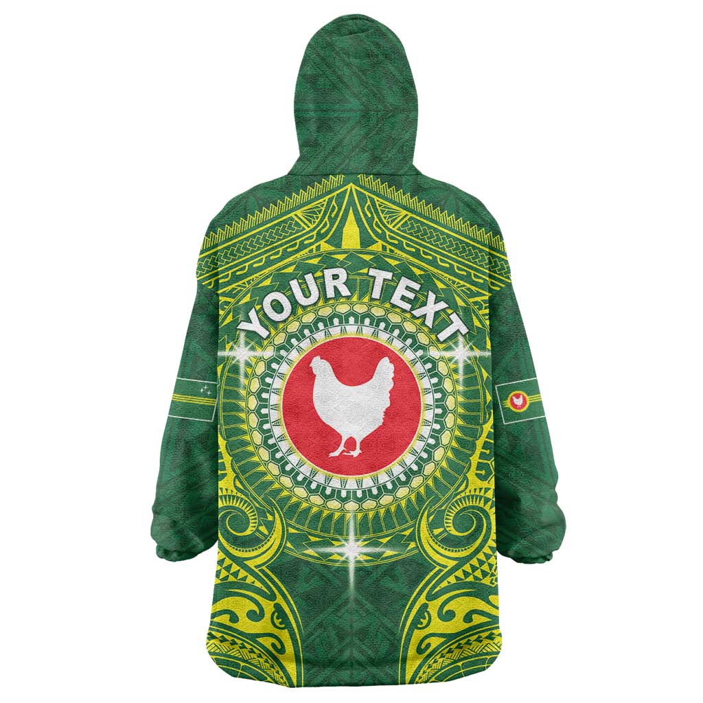 Personalized American Samoa Manua Cession Day Wearable Blanket Hoodie Up Up The Moa