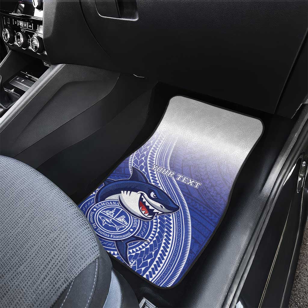 Samoana High School Car Mats Polynesian Tribal Shark