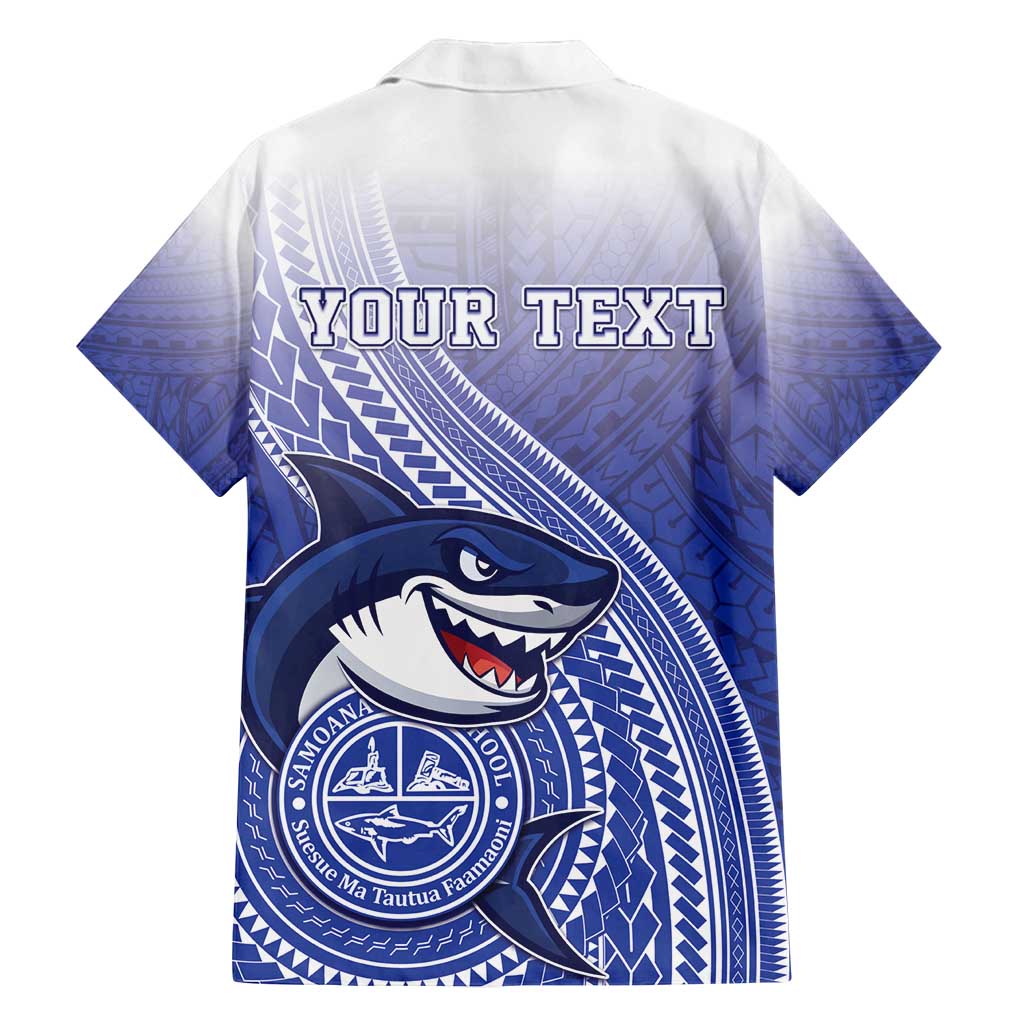 Personalized Samoana High School Family Matching Puletasi and Hawaiian Shirt Polynesian Tribal Shark